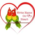 Write Name on Heart Write Name on Heart