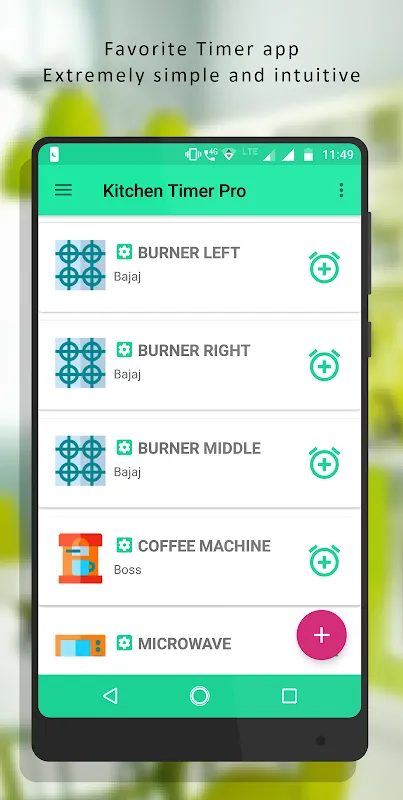 Ảnh chụp màn hình của Kitchen Timer Pro