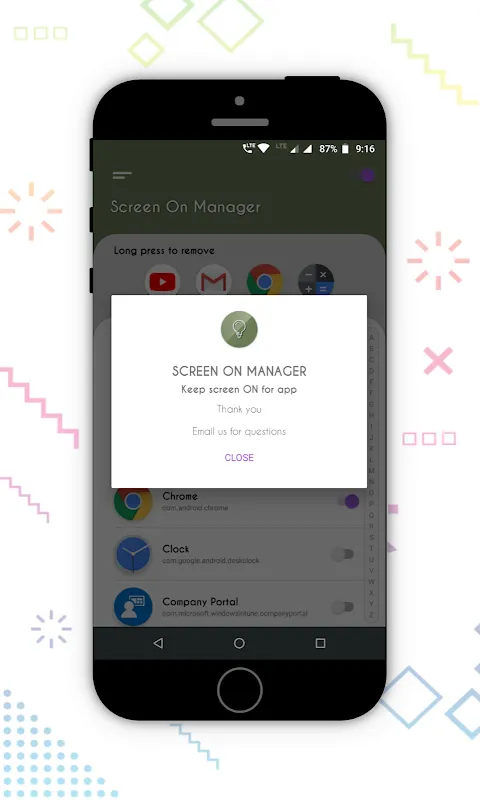 Screen On Manager স্ক্রিনশট