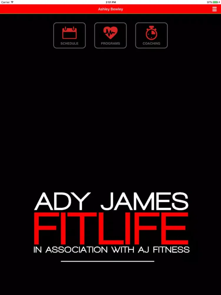 ADY JAMES FITLIFE iPad  Screenshots