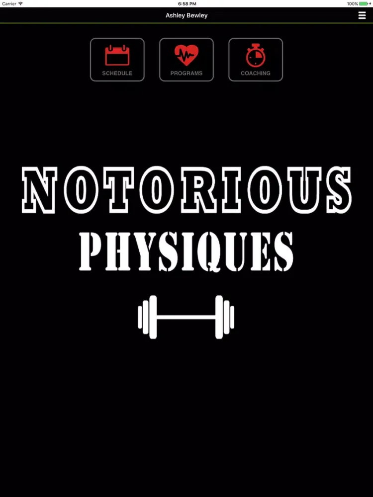 Capturas de tela do Notorious Physiques iPad 