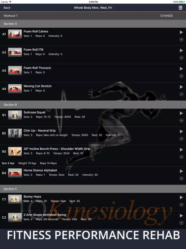 TO Kinesiology iPad 应用截图