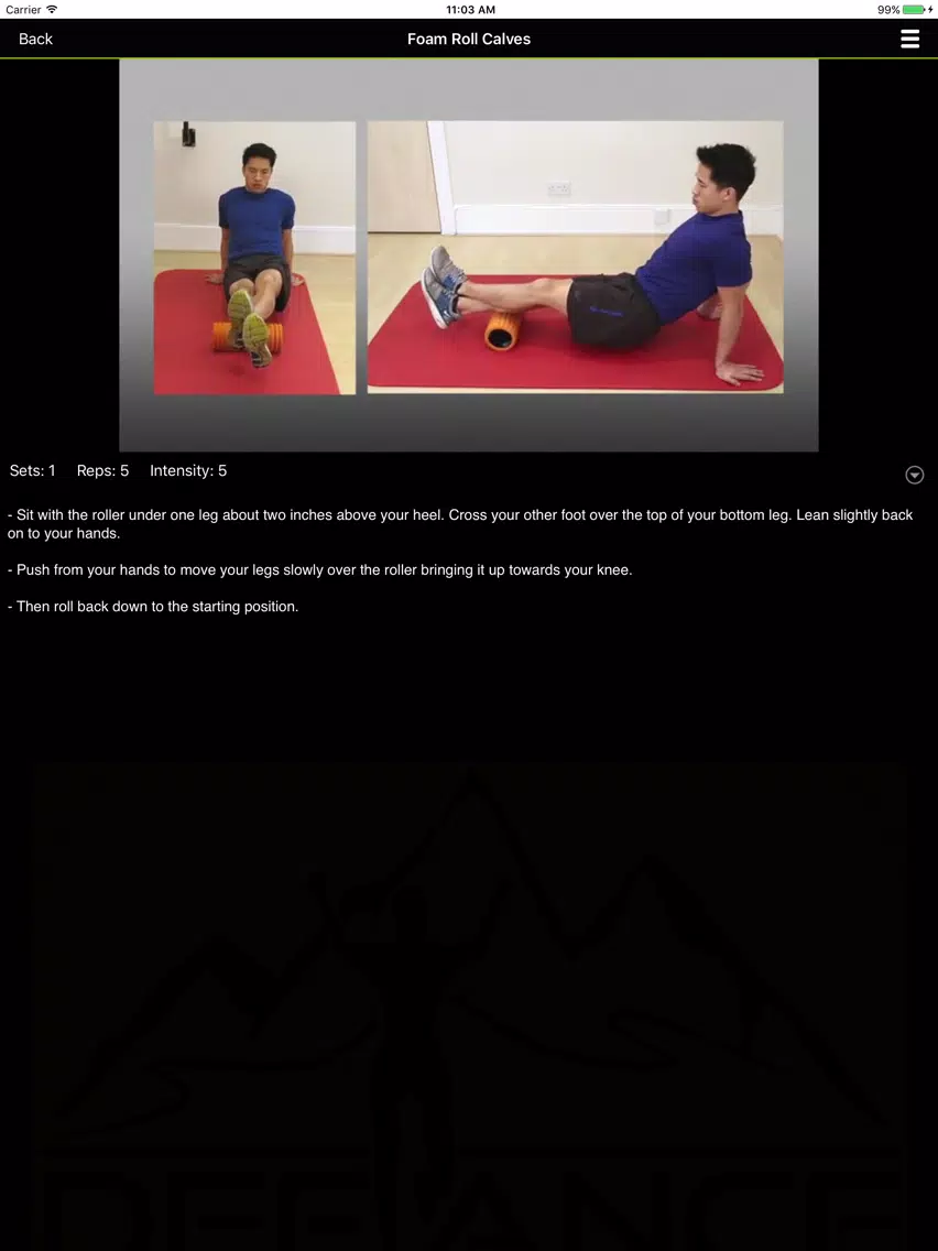 Defiance Health & Fitness PT iPad  Screenshots