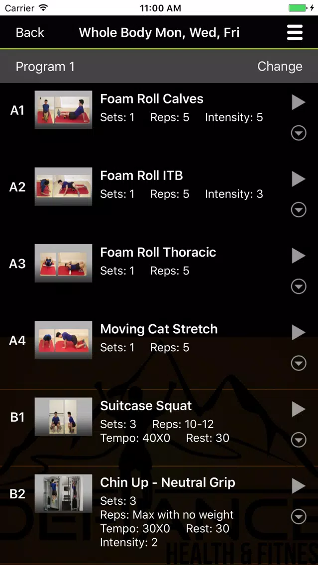 Defiance Health & Fitness PT Screenshots