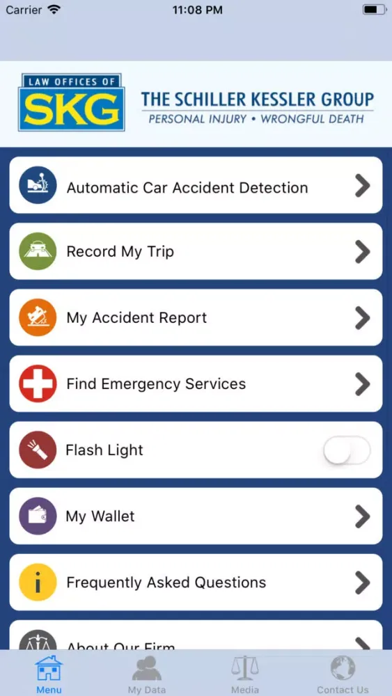 Скриншоты SKG Accident App
