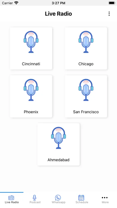 Capturas de tela do BharatFM App
