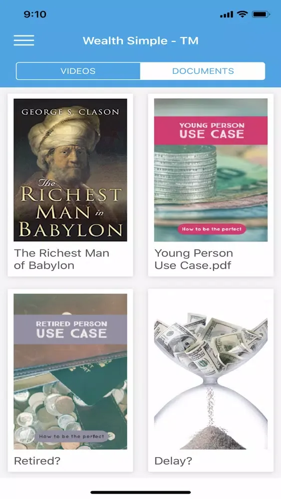 Capturas de tela do Wealth Simple - TM