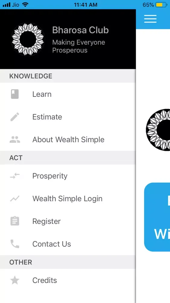 Capturas de tela do Wealth Simple - TM