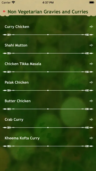 Ảnh chụp màn hình của Indian Recipes Biryani Pulav
