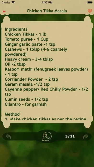 Ảnh chụp màn hình của Indian Recipes Biryani Pulav