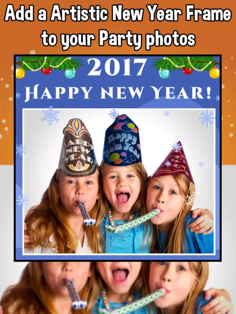 Zrzuty ekranu New Year 2017 Frames iPad 