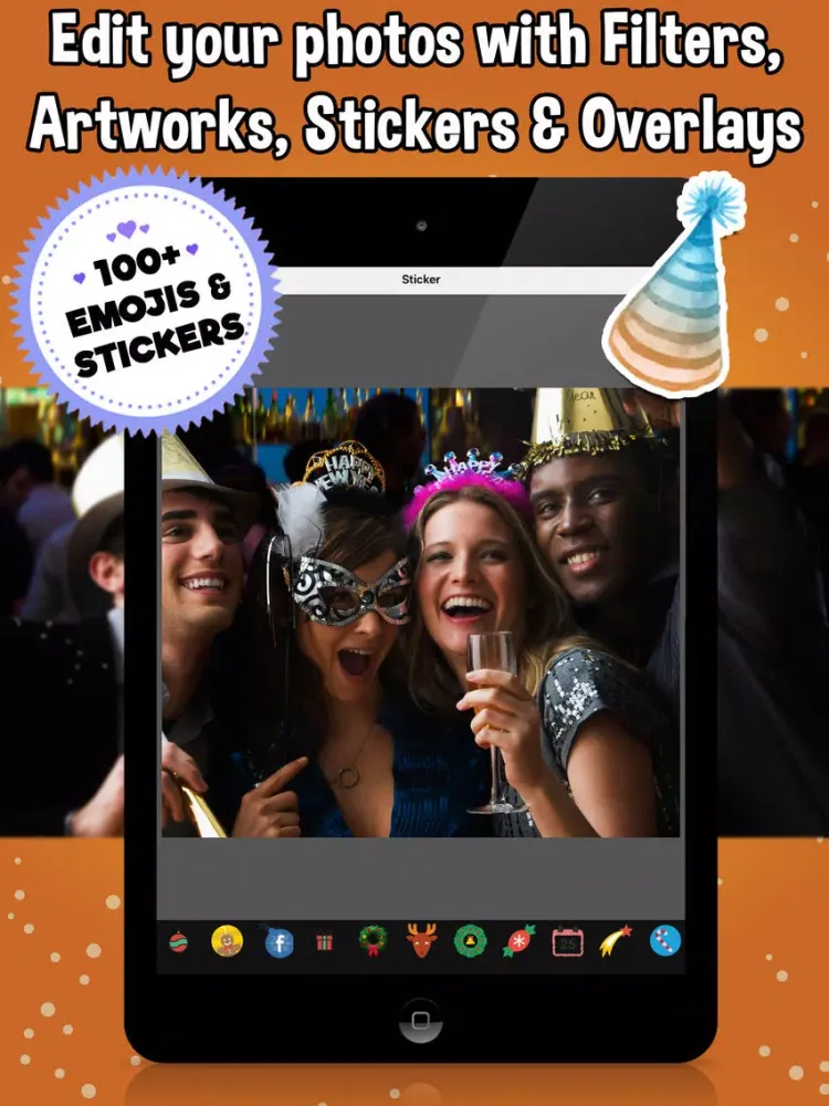 Zrzuty ekranu New Year 2017 Frames iPad 