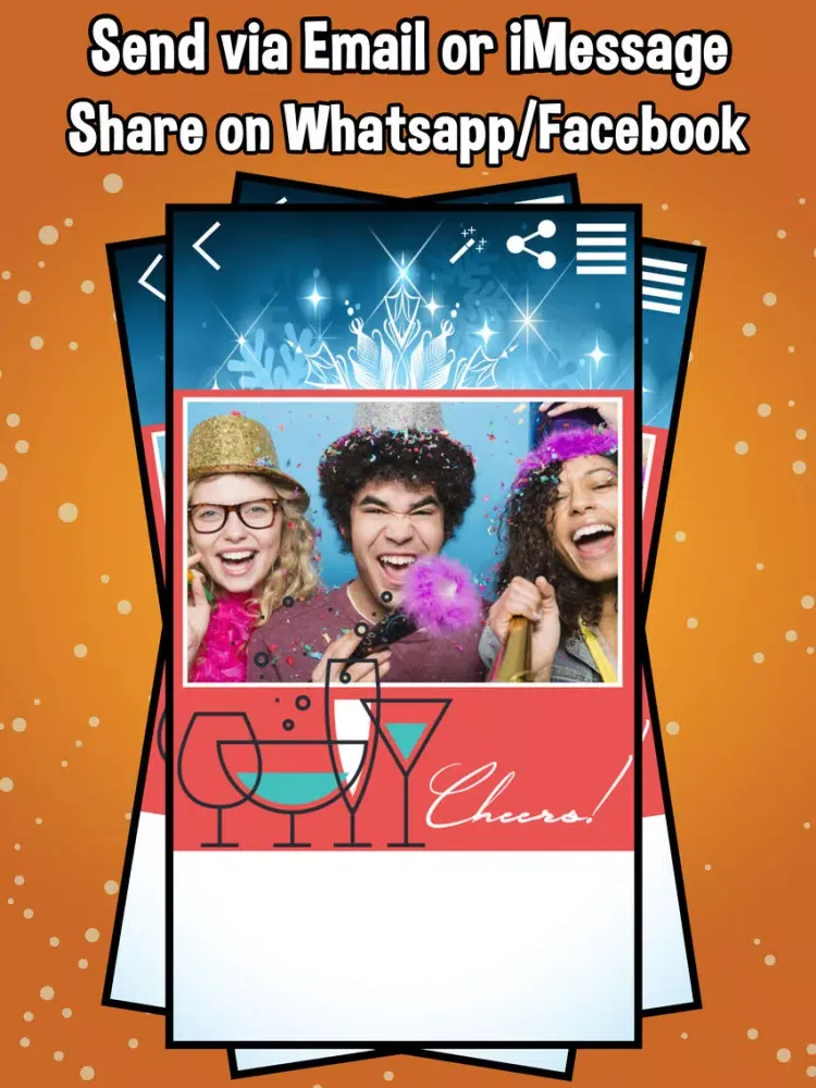 Zrzuty ekranu New Year 2017 Frames iPad 
