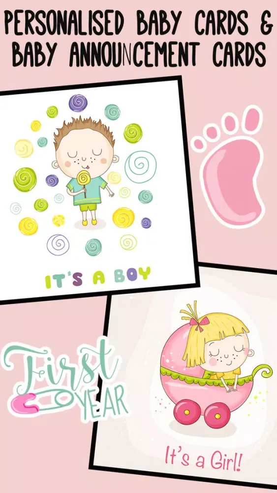 Baby Arrival Announcement & Shower Cards应用截图