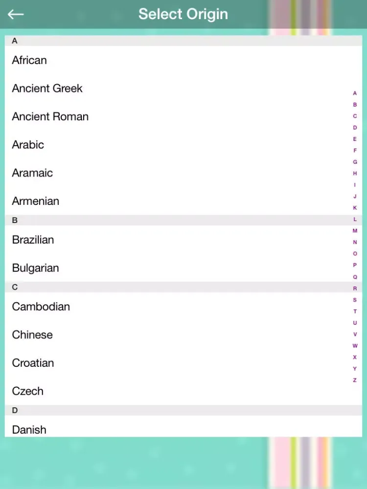 Baby Names & Meanings iPad 应用截图