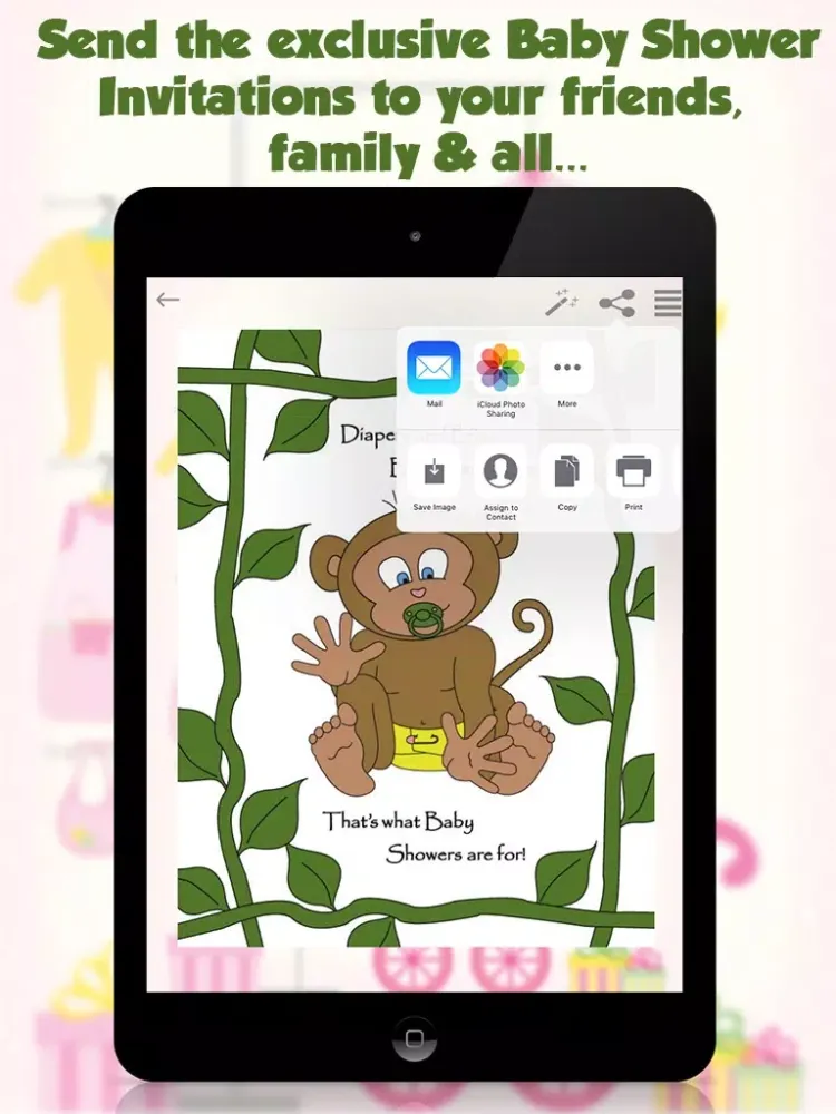 صور Baby Shower Cards & Invitations iPad 
