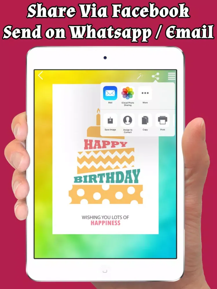 Happy Birthday Cards & Greetings Free iPad  स्क्रीनशॉट