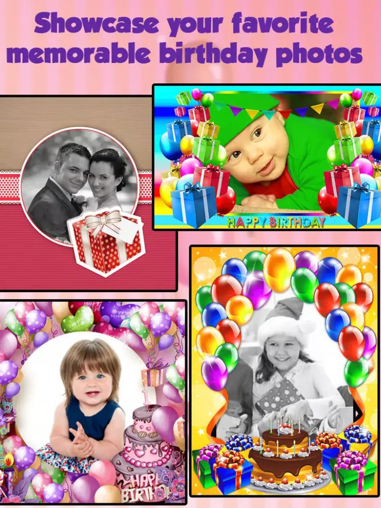 Zrzuty ekranu Birthday Frames Photo Editor iPad 