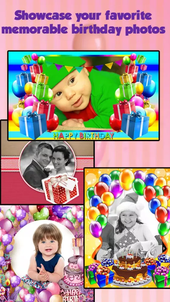 Zrzuty ekranu Birthday Frames Photo Editor