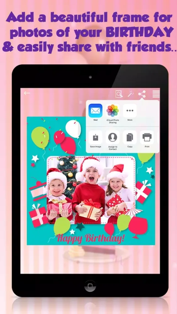 Zrzuty ekranu Birthday Frames Photo Editor