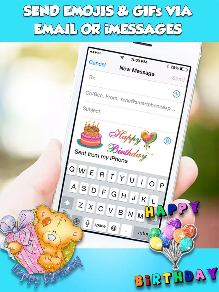 Happy Birthday Animated Emojis & GIFs iPad  স্ক্রিনশট