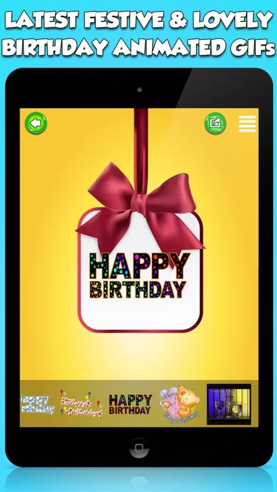 Happy Birthday Animated Emojis & GIFs স্ক্রিনশট