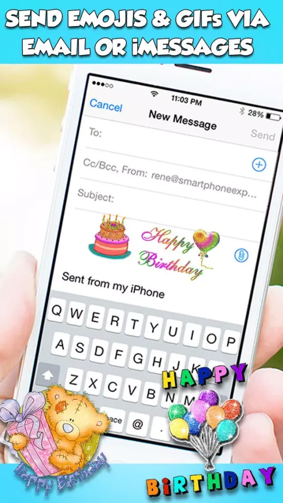 Happy Birthday Animated Emojis & GIFs স্ক্রিনশট