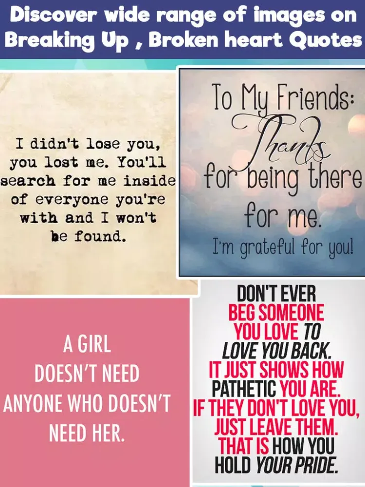 Ảnh chụp màn hình của Heart break & Break Up Quotes iPad 