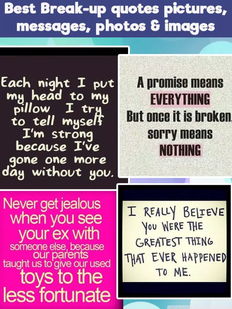 Ảnh chụp màn hình của Heart break & Break Up Quotes iPad 