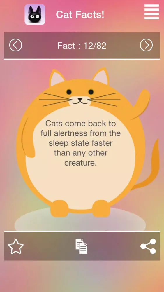 Interesting & Random Cat Facts Screenshots