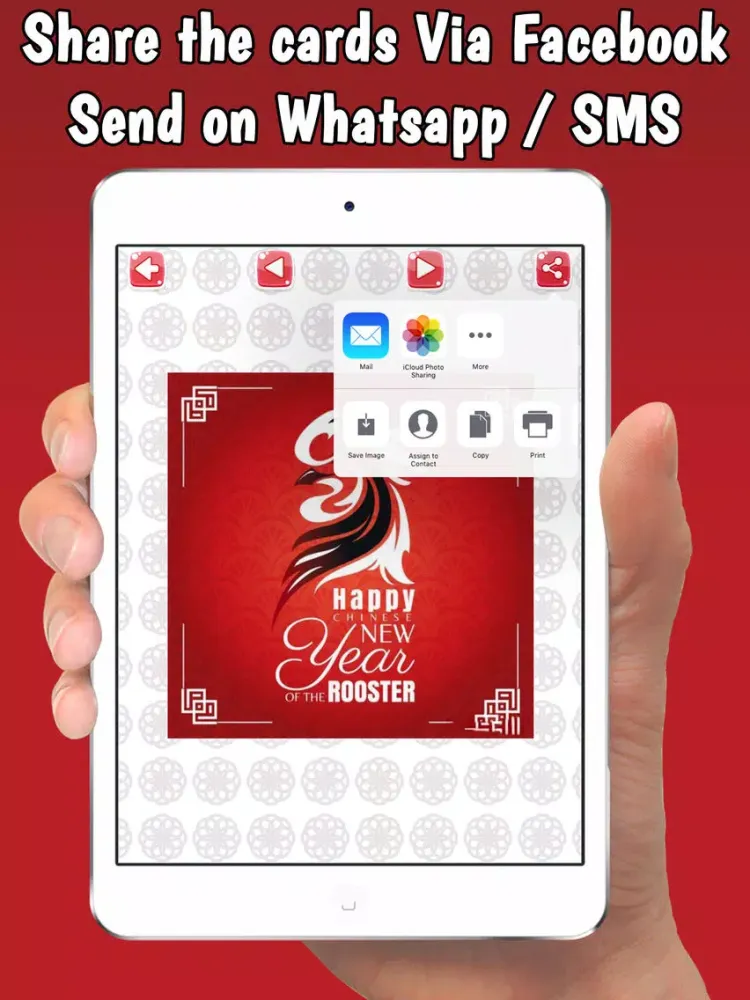 Captures d'écran de Chinese Happy New Year Cards- Year of the Rooster! iPad 