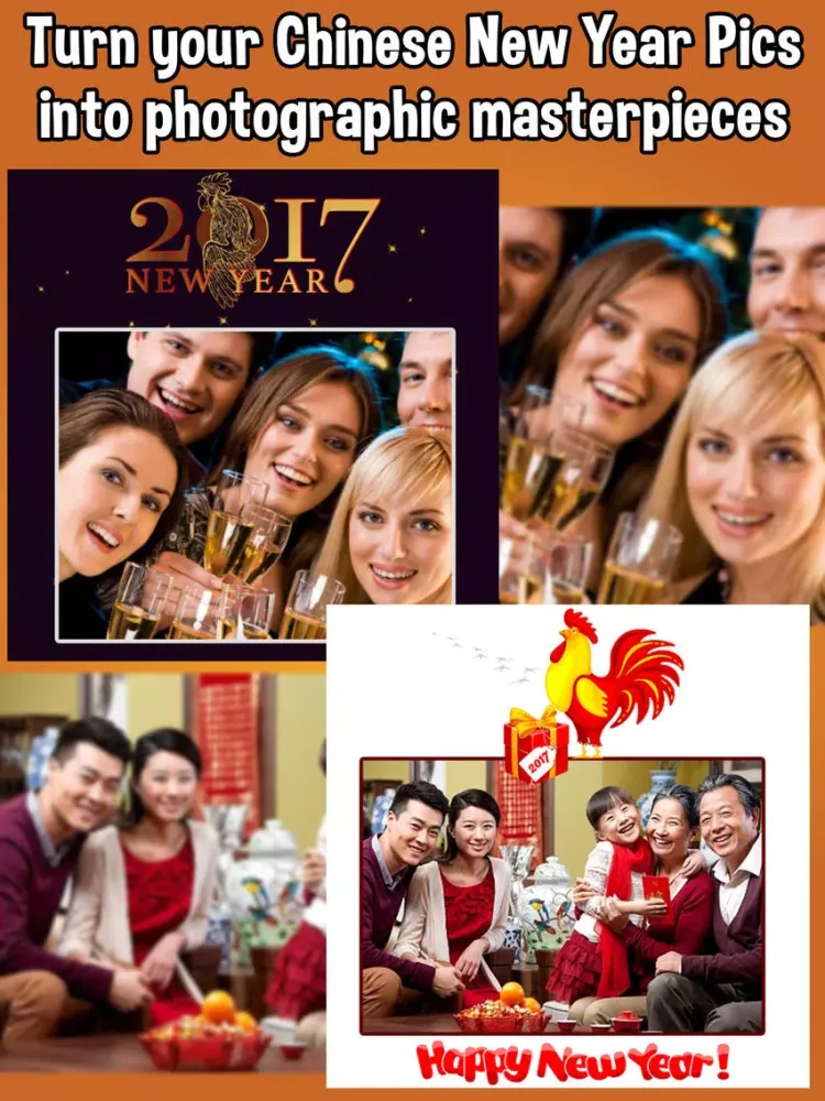 Chinese New Year Frames Photo Editor & Collage iPad  Screenshots
