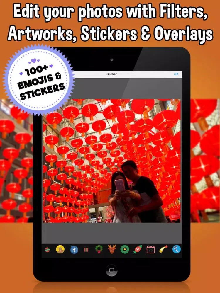 Chinese New Year Frames Photo Editor & Collage iPad  Screenshots