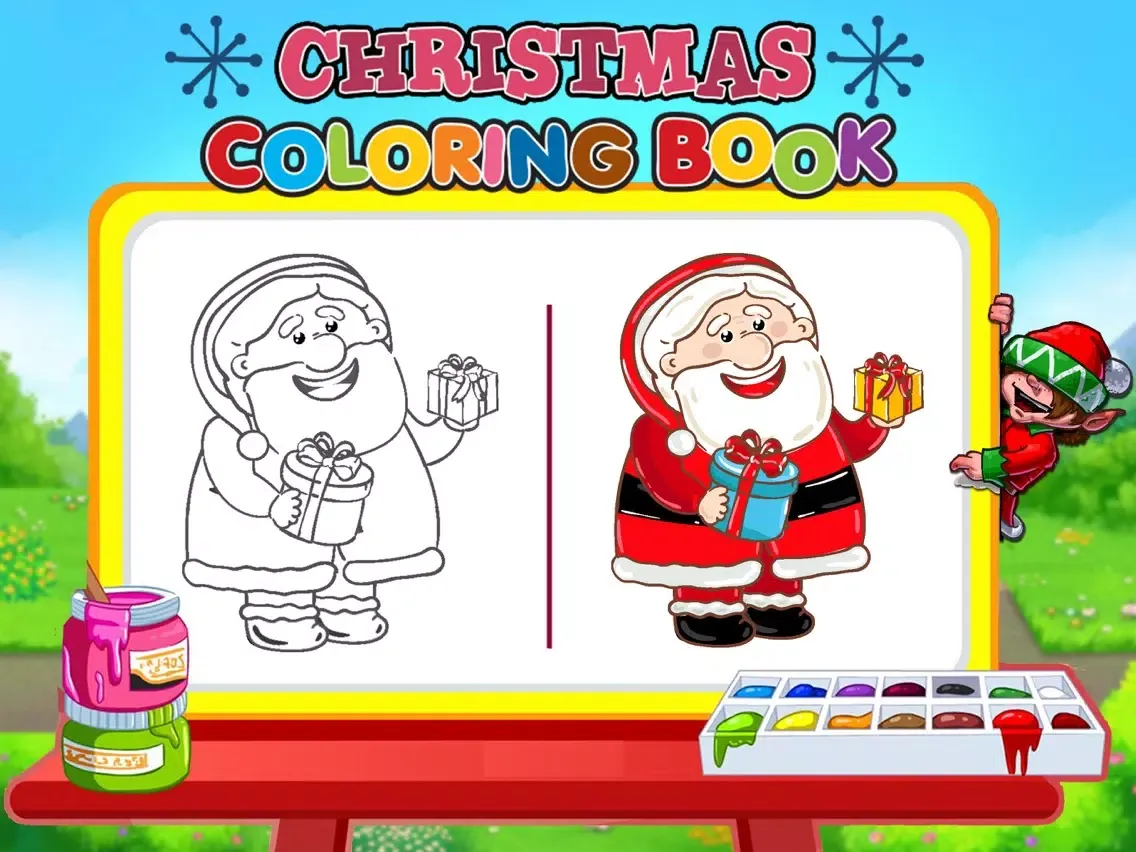 Capturas de pantalla de Christmas Coloring Book! Christmas Games For Kids iPad 