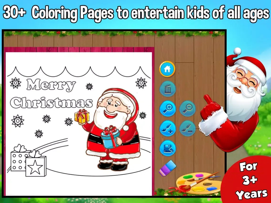 Capturas de pantalla de Christmas Coloring Book! Christmas Games For Kids iPad 