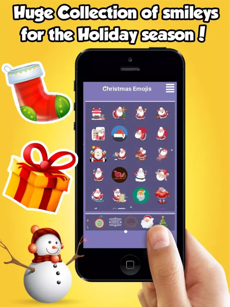 Capturas de pantalla de Christmas Emojis, 3d Emoticons & Chat Stickers iPad 