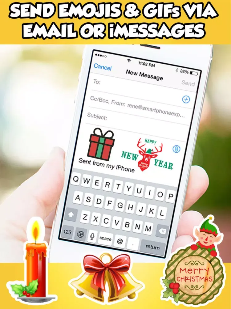 Capturas de pantalla de Christmas Emojis, 3d Emoticons & Chat Stickers iPad 