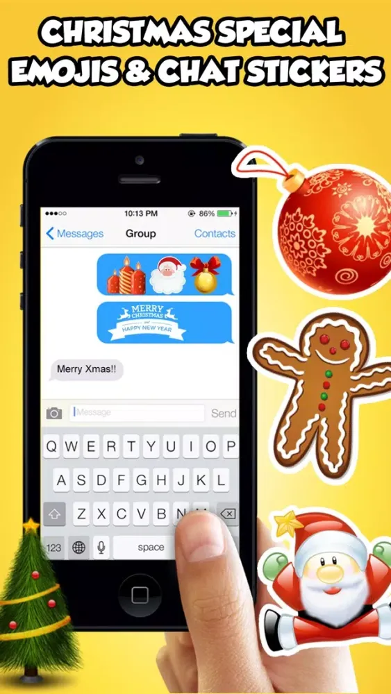 Capturas de pantalla de Christmas Emojis, 3d Emoticons & Chat Stickers