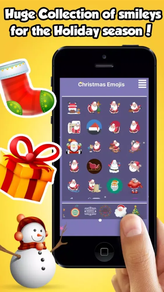 Capturas de pantalla de Christmas Emojis, 3d Emoticons & Chat Stickers