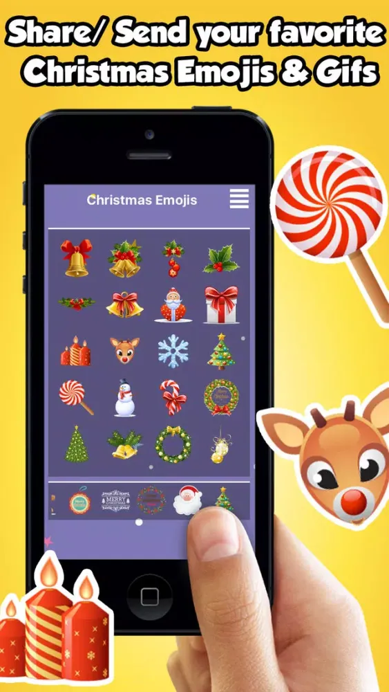 Capturas de pantalla de Christmas Emojis, 3d Emoticons & Chat Stickers