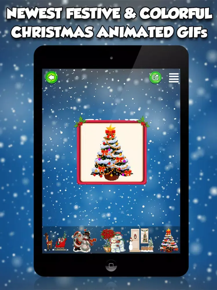 Captures d'écran de Christmas 3d Emojis & GIFs iPad 