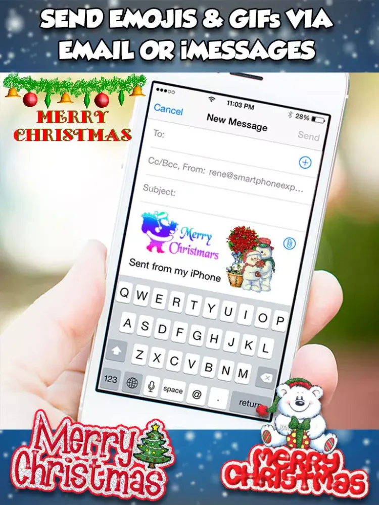 Captures d'écran de Christmas 3d Emojis & GIFs iPad 