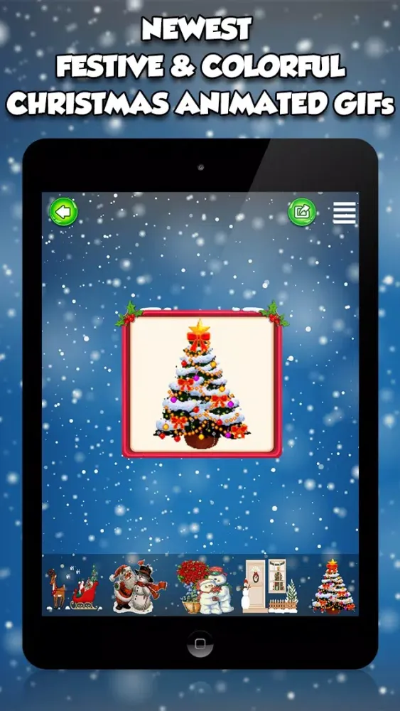 Captures d'écran de Christmas 3d Emojis & GIFs