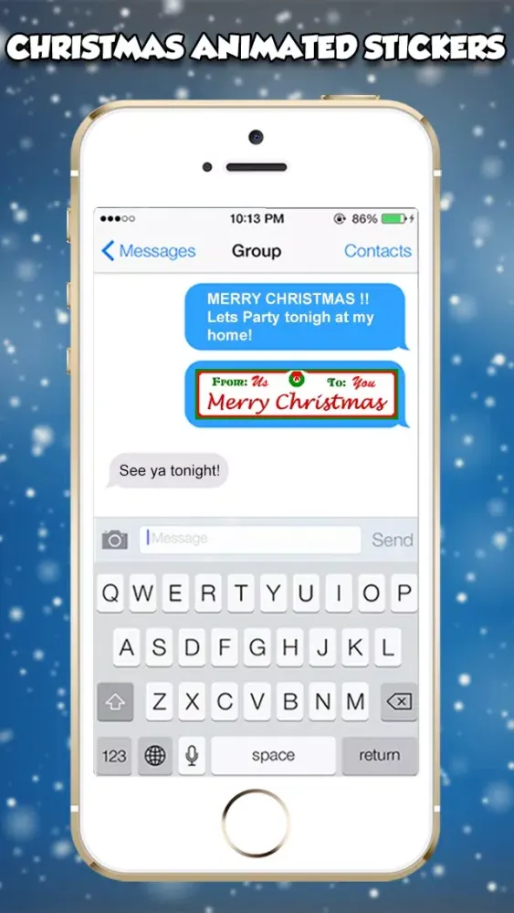 Captures d'écran de Christmas 3d Emojis & GIFs