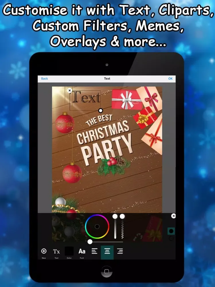 Christmas & New Year Party Invitations iPad  Screenshots