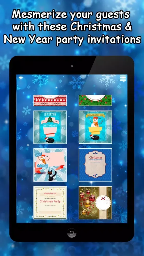 Christmas & New Year Party Invitations Screenshots