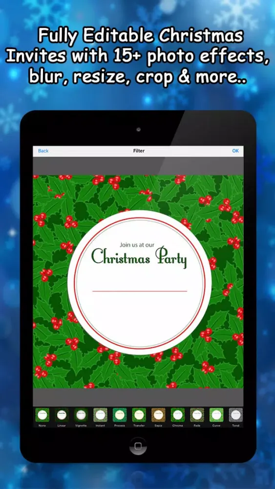 Christmas & New Year Party Invitations Screenshots
