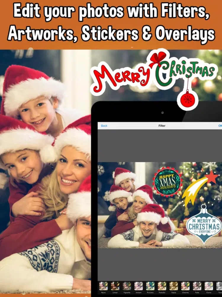 Tangkapan skrin Christmas Photo Editor – Capture Moments! iPad 