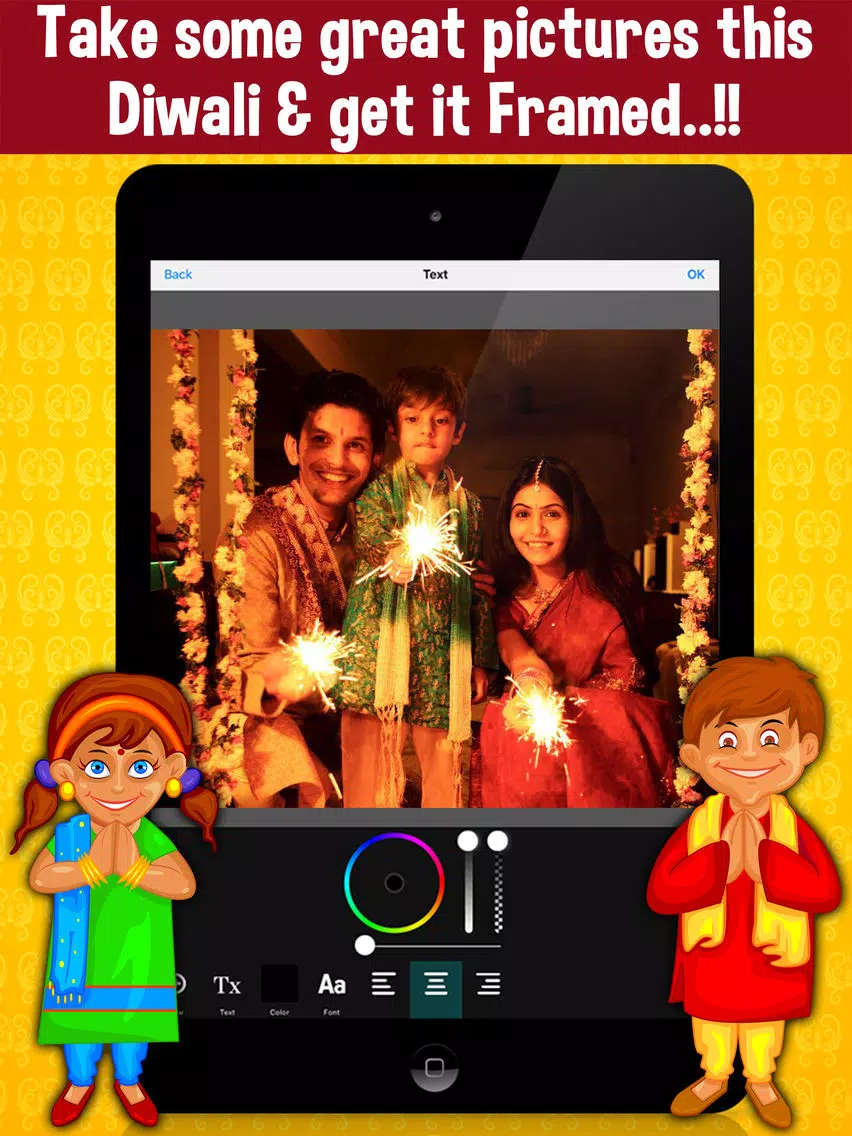 Happy Diwali Photo Frames Free iPad 应用截图