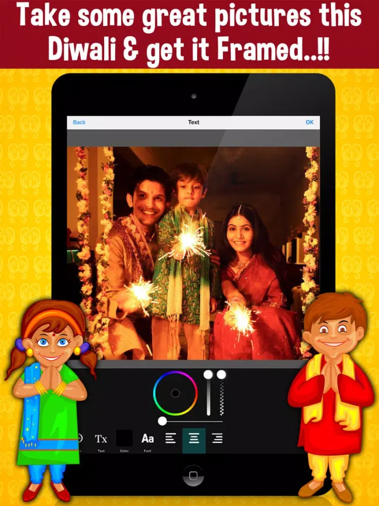 Tangkapan skrin Happy Diwali Photo Frames Free iPad 